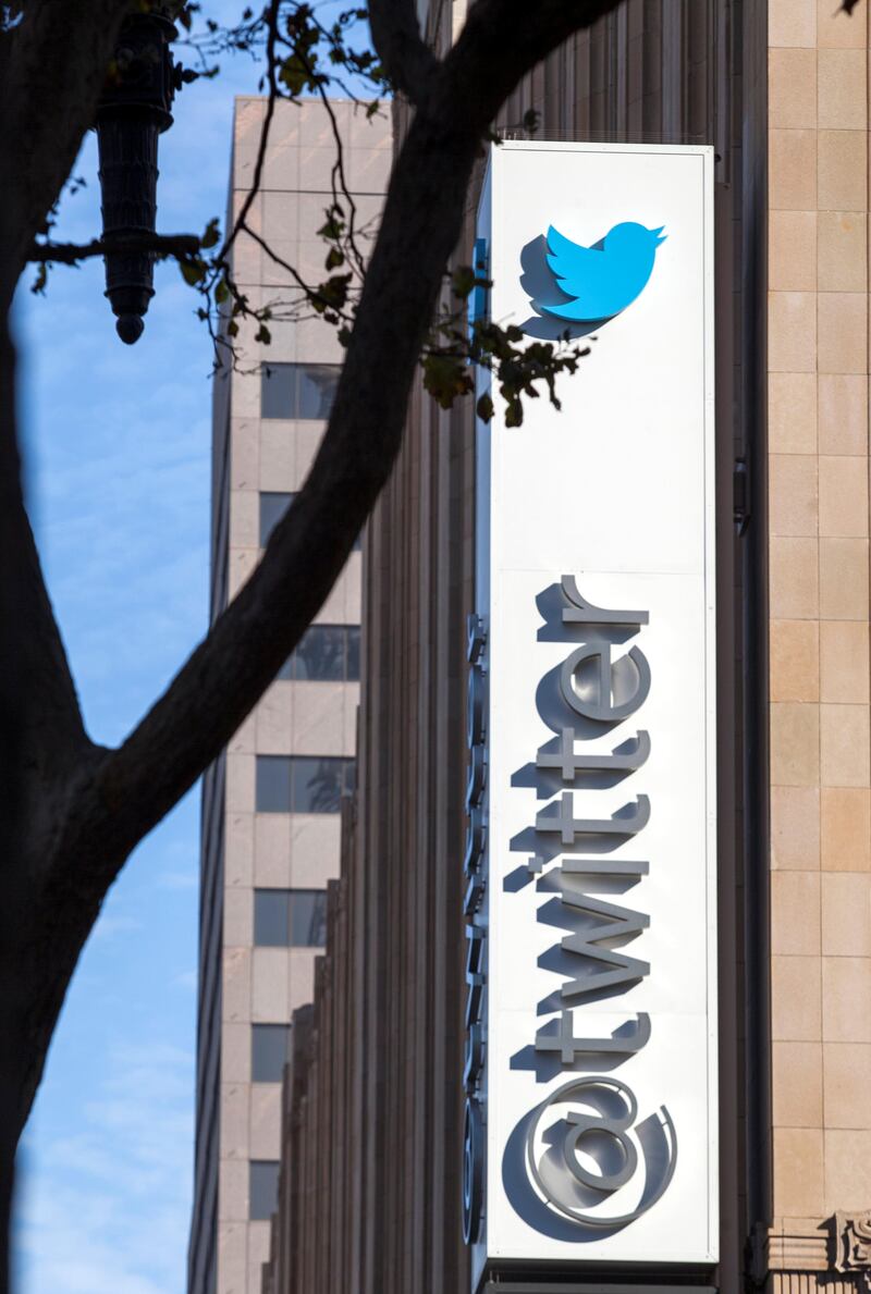 View of the headquarters of Twitter, Inc in San Francisco on the day of it's IPO. Twitter Inc. sold 70 million shares at $26 during their initial public offering while opening up 73% on the New York Stock Exchange. (Photo by Kim Kulish/Corbis via Getty Images)