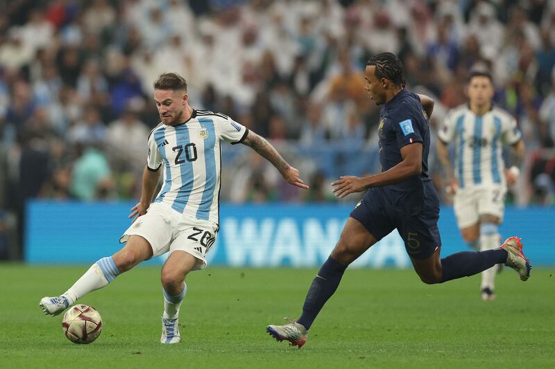 Jules Kounde  4 - Targeted by Argentina on a number of occasions who enjoyed consistent success with balls played into his channel. Struggled to deal with Di Maria who linked play effortlessly from the left. 

AFP