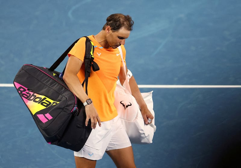 Spain's Rafael Nadal suffered another injury at the Australian Open earlier in the year. Reuters