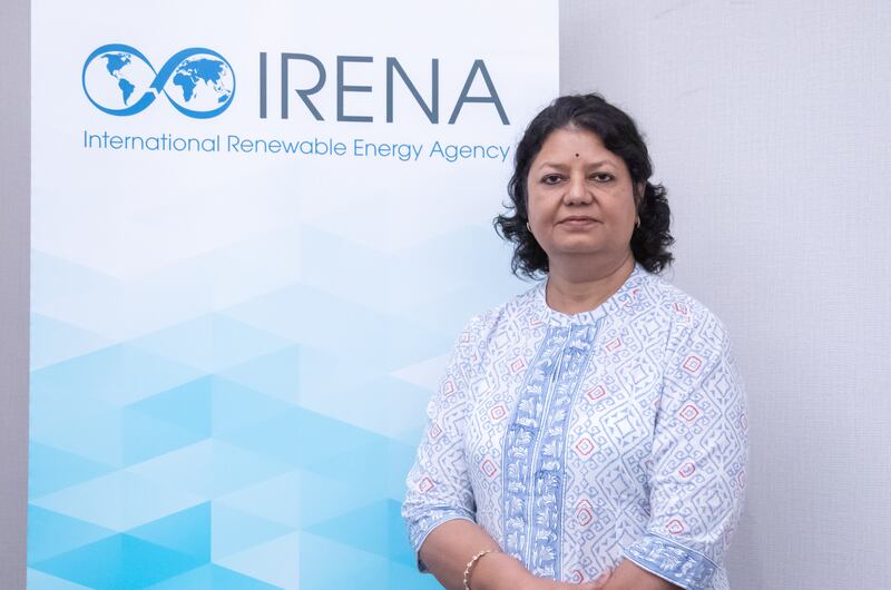 Irena's deputy director general Gauri Singh expects climate finance to play a very important role in discussions at the Cop28 summit. Leslie Pableo / The National