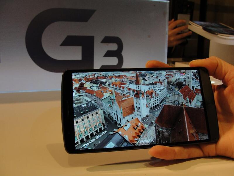 LG's new G3 flagship smartphone. Glenn Chapman / AFP

