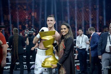 British boxer Callum Smith won a fight that attracted plenty of attention from prominent figures in the world of boxing, including Rasheda Ali. AFP