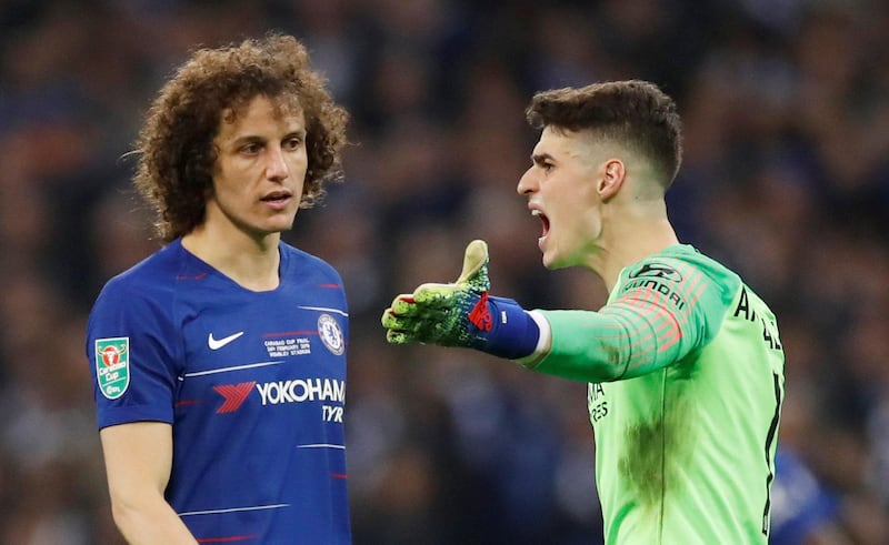 Kepa then gets angry. Action Images via Reuters