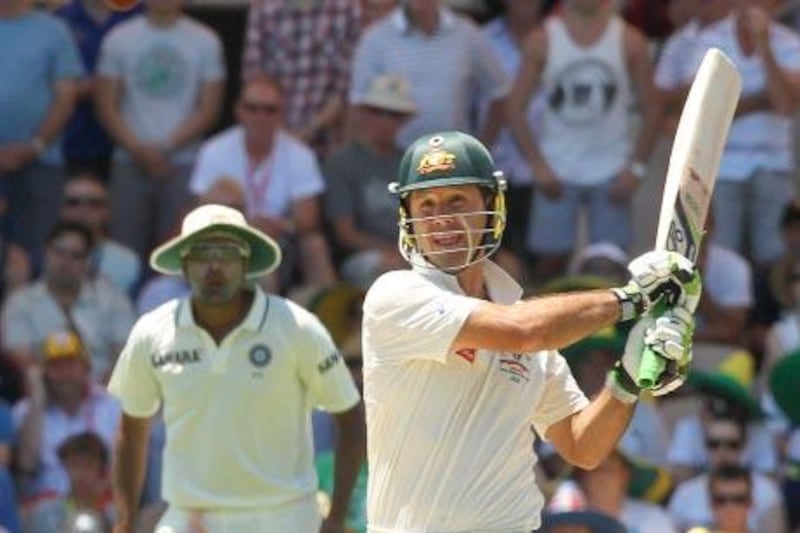 Ricky Ponting, right, hit 455 runs in four Tests, his best aggregate for a series since the 2006/07 Ashes.