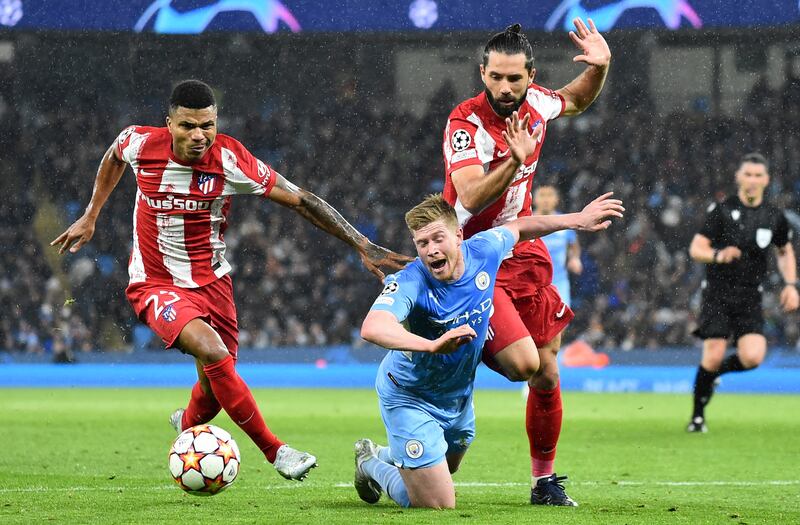 Kevin De Bruyne - 8, Showed plenty of ingenuity and did well to find Gundogan in the box early in the second half. Took his goal brilliantly after being slipped through by Phil Foden, but saw another shot blocked by Stefan Savic then struck over in the latter stages. EPA