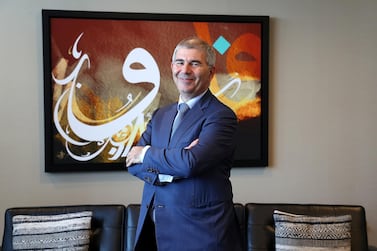 Patrick Chalhoub, chief executive of Middle East luxury retailer Chalhoub Group, says the group's growth will slide to 2.5% this year from 4% in 2018.  Pawan Singh / The National. 