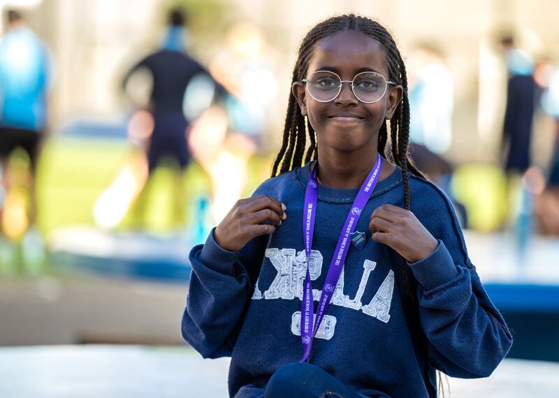 Sena Davies, 9, during Inside Out Day at British School Al Khubairat Abu Dhabi.