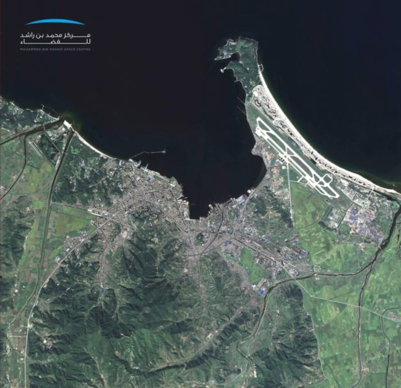 KhalifaSat- Wonsan North Korea. Courtesy Mohammed bin Rashid Space Centre