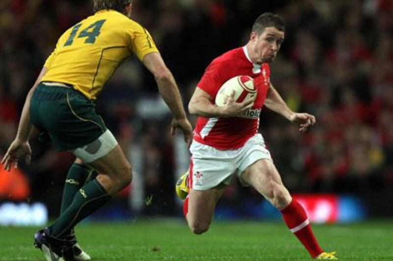 Shane Williams, right, electrified the crowd in his final match for Wales, but it was too little, too late against Australia.