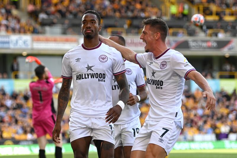 Centre forward: Ivan Toney (Brentford) – Bullied Wolves, in the best sense of the word. Scored one goal, set up another and continued his fine start to Premier League life. Getty Images