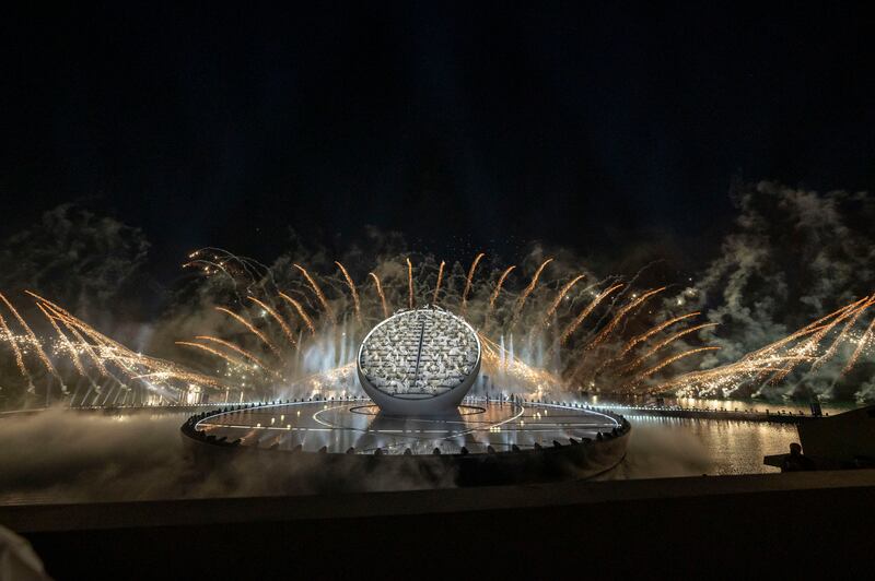 Fireworks explode over Hatta.