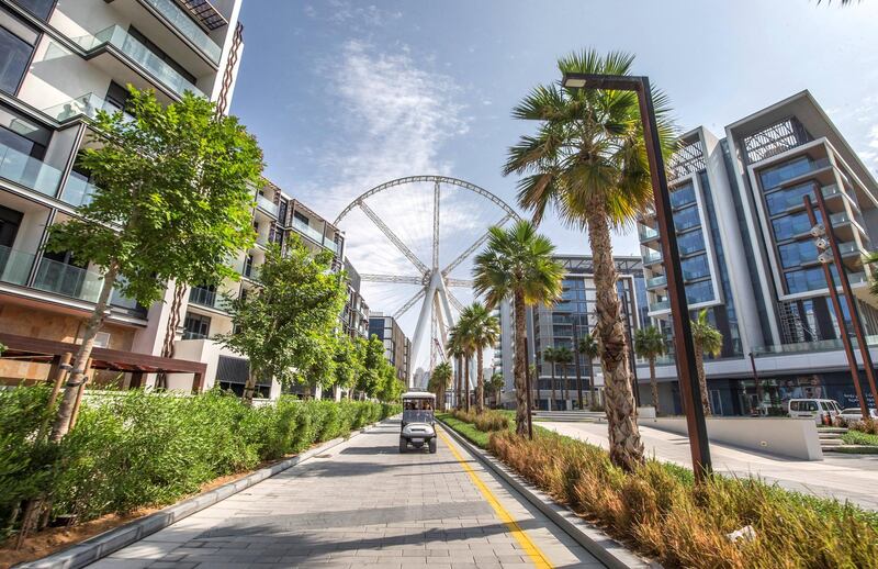 DUBAI, UNITED ARAB EMIRATES - A visit to Meraas BlueWater residential area.  Leslie Pableo for The National