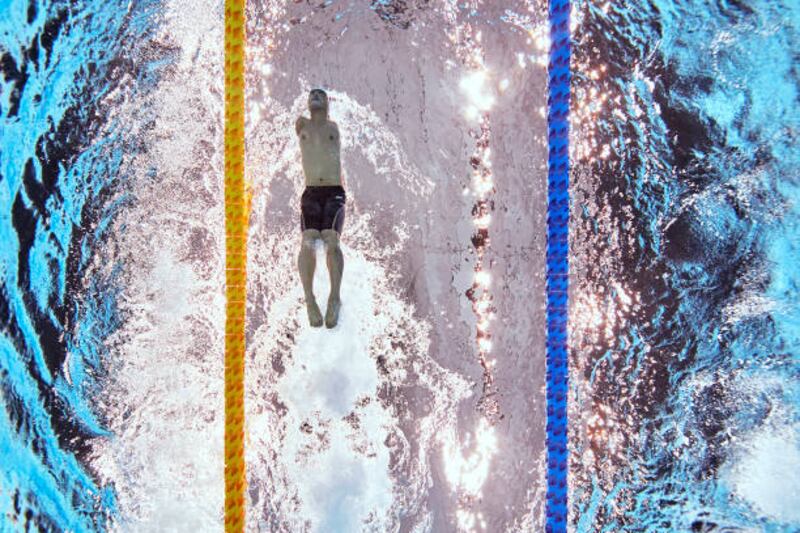 China's Yuan Weiyi during the mixed 4x50m freestyle relay 20 Points final at the Tokyo Aquatics Centre during the Paralympics on Thursday, August 26. Getty