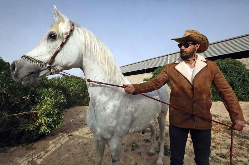 Arabian horses are believed to have descended from war horses. AFP