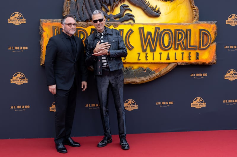 Colin Trevorrow and Jeff Goldblum also hit the red carpet in Cologne, Germany. Getty 