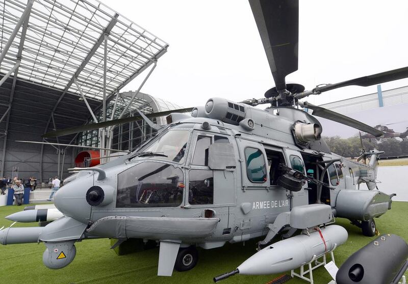 The Airbus Caracal H225M is a multi-role military helicopter. Janek Skarzynski / AFP