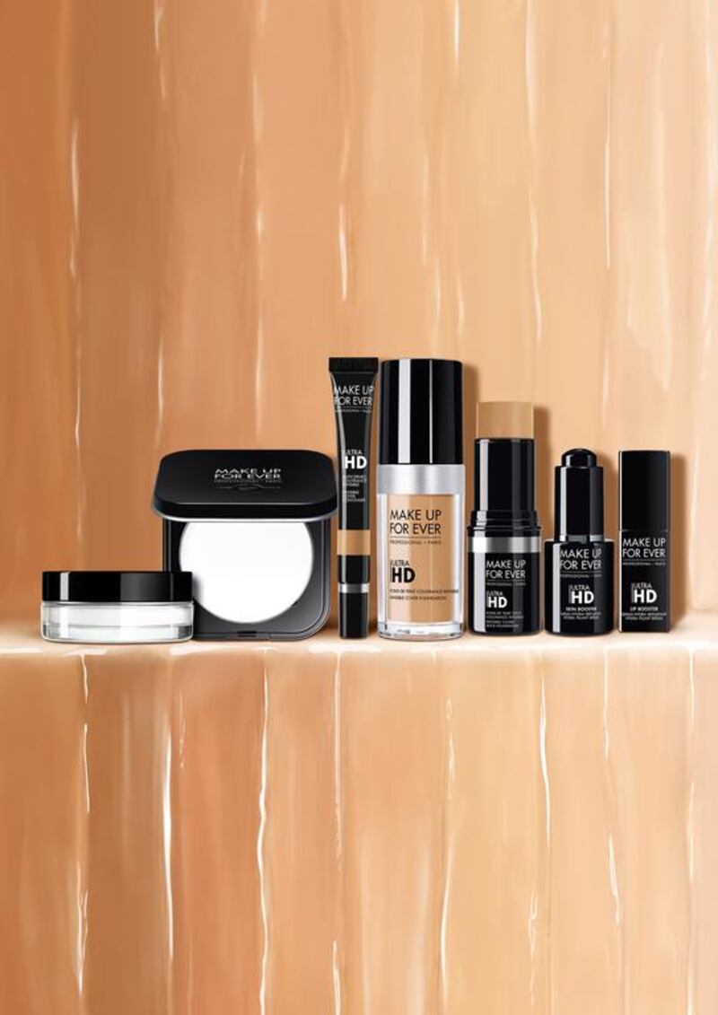 Make Up For Ever's extended Ultra HD Range. Courtesy Make Up For Ever