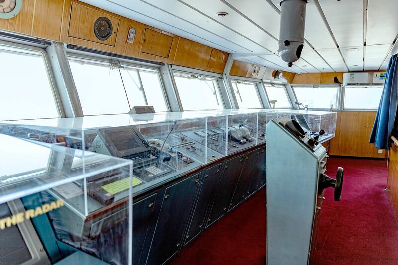 The captain's bridge of the 'QE2' will open to tour visitors this week. Courtesy QE2