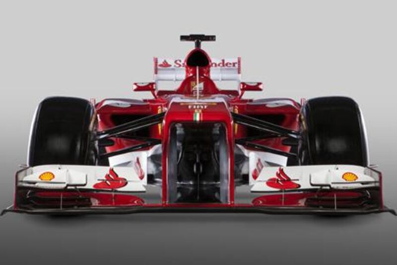Ferrari's new F138 Formula One car for the 2013 season.