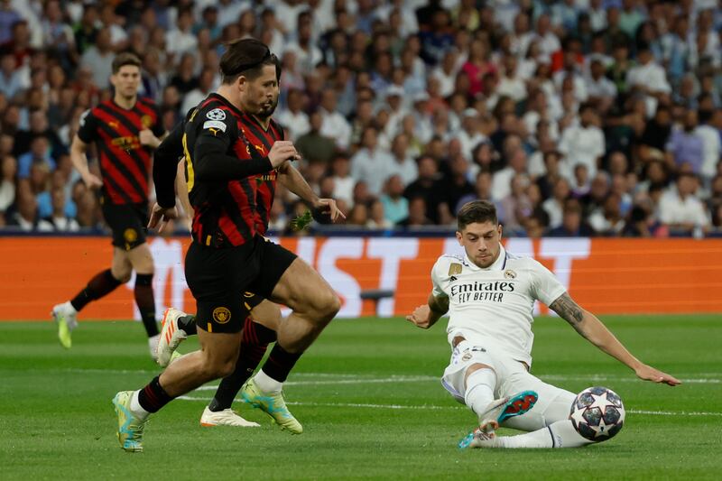Federico Valverde - 7. Ran all night and played his part in an absorbing midfield battle. Showed great skill to skin Akanji but his cross was poor. EPA