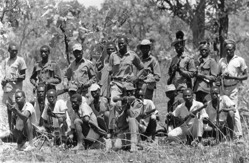 8th March 1971:  Guerrillas of the 'Venom Army' fighting the government troops in southern Sudan.  (Photo by John Downing/Express/Getty Images)