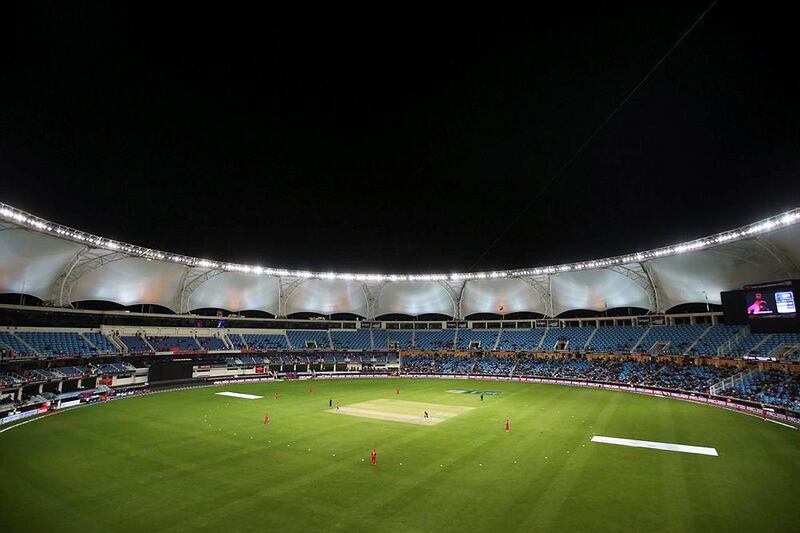 A view of Dubai International Cricket Stadium for the inaugural Masters Champions League match in January. Francois Nel / Getty Images