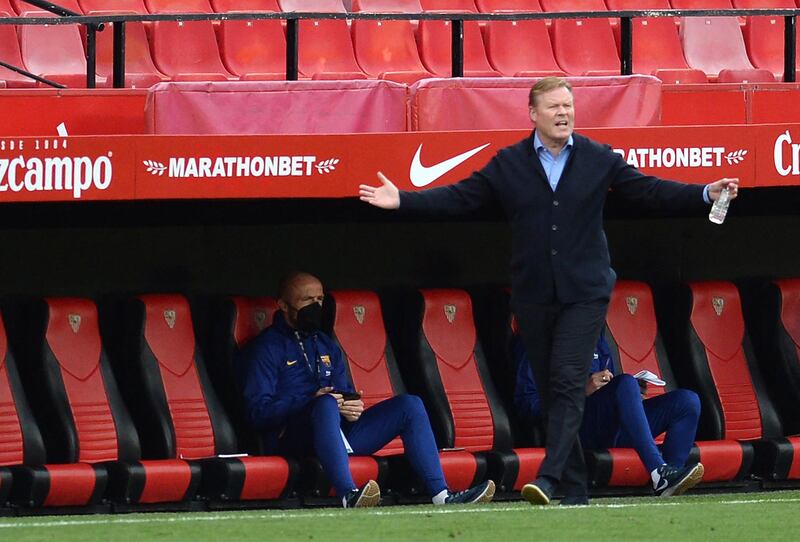 Barcelona manager Ronald Koeman. AFP