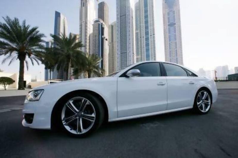 The 2013 Audi S8 Sedan is a treat for speed fiends, despite some heaviness on tight corners. Mike Young / The National