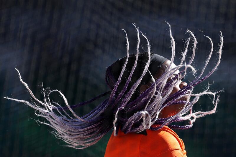 Veronica Fraley competes during qualifying for the women's discus at the US Olympic trials at Hayward Field in Eugene, Oregon, on Friday, June 18. AFP