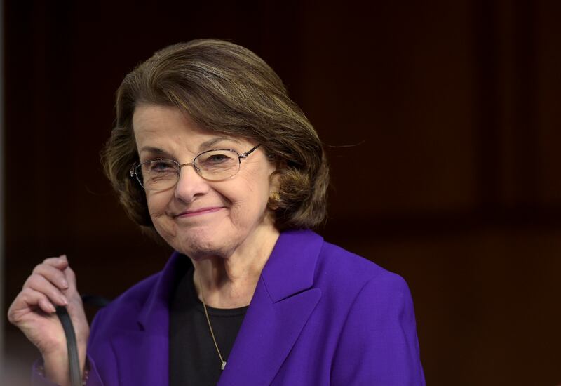 Dianne Feinstein was the first woman to head the influential Senate Intelligence Committee. AP