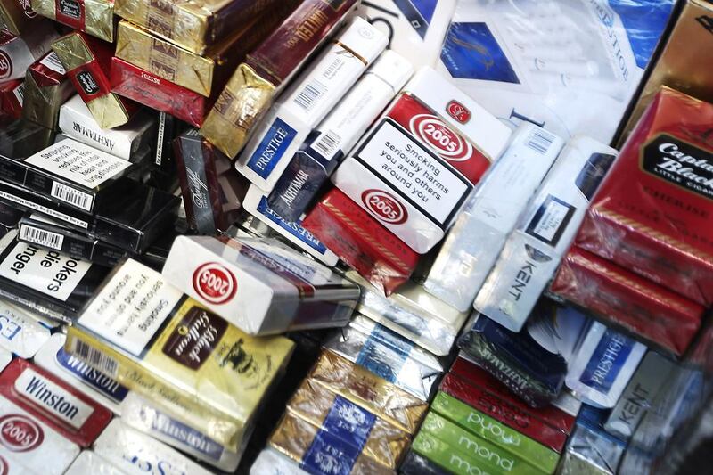 Many shops across Dubai are now low on stock of cigarettes as consumers took advantage of cheaper prices last week. Delores Johnson / The National