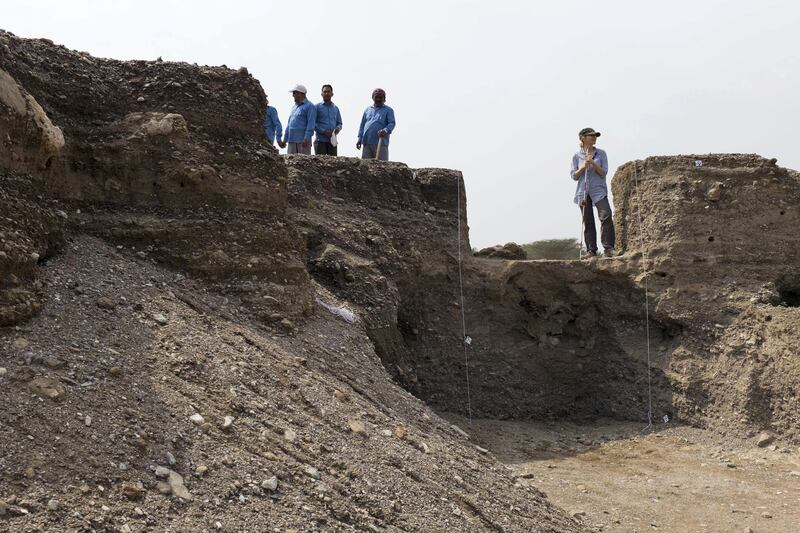 FUJAIRAH, UNITED ARAB EMIRATES - MARCH 01, 2018.

An ancient burial site has been uncovered in Dibba Al Fujairah and is being excavated by a team of German archeologists and a team from Fujairah Tourism and Antiquities Authority.

(Photo: Reem Mohammed/ The National)

Reporter: John Dennehy
Section: NA