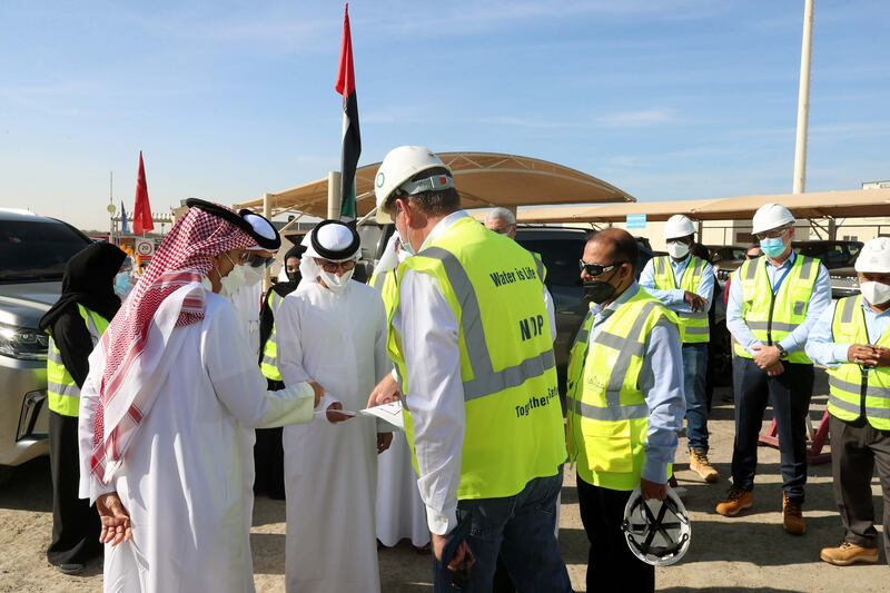 The plant sits on a site measuring 250,000 square metres and cost Dh2.2 billion.