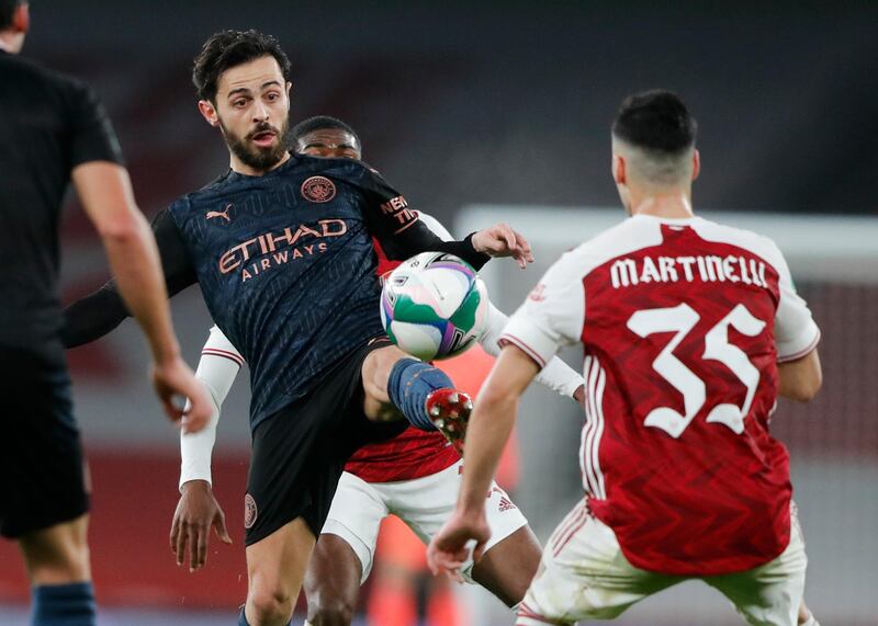 Bernardo Silva 5 – A quiet evening for the Portuguese midfielder who couldn’t influence the match, and who was booked for a clinical challenge on Dani Ceballos. Was later replaced by Torres. AP