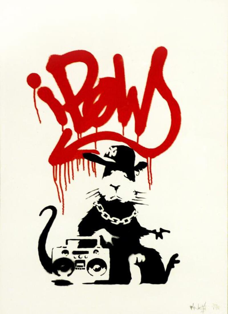 Gangsta by Banksy. Courtesy of The Big Picture