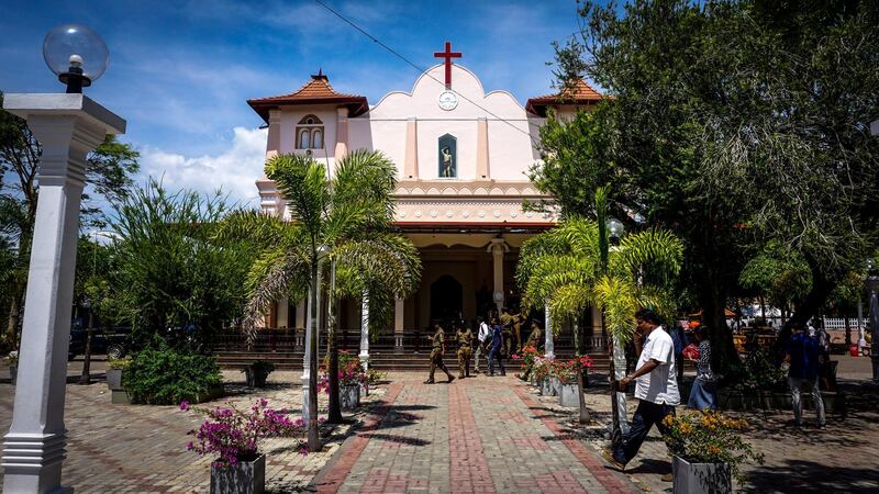 A view of the front of St Sebastian’s Church in Negombo, Sri Lanka, April 23, 2019. Jack Moore / The National. 

