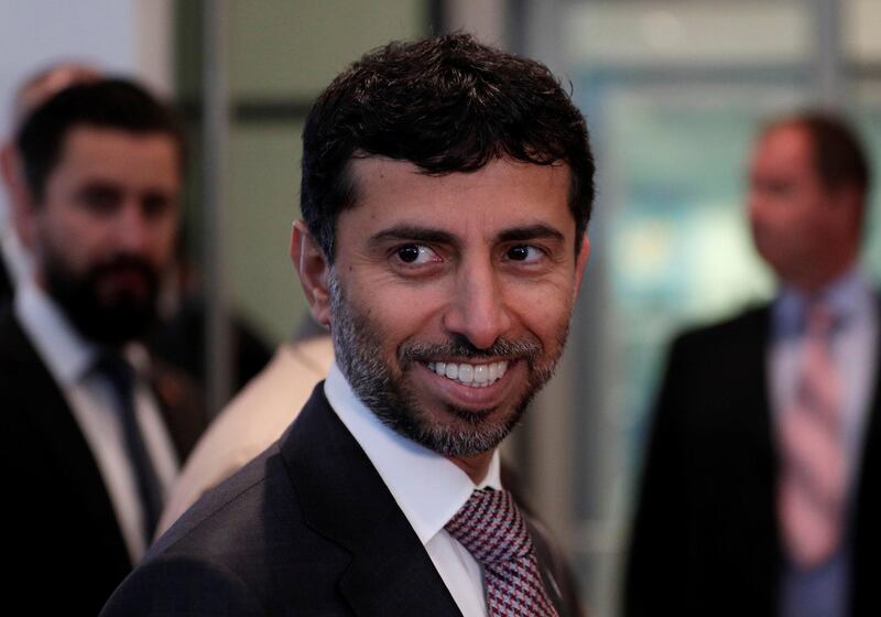 UAE's Energy Minister Suhail Mohamed Al Mazrouei arrives for the Opec meeting in Vienna. Heinz-Peter Bader / Reuters