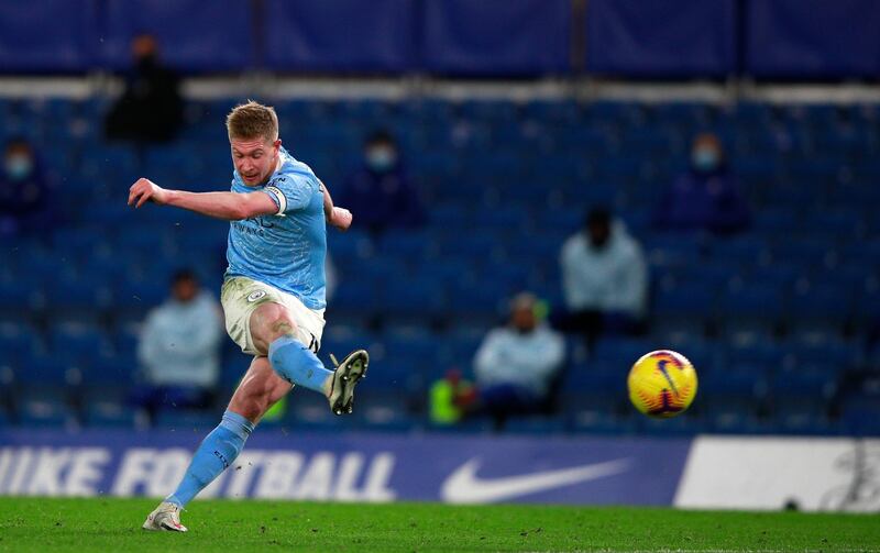 Kevin de Bruyne, 8 - Playing in a less familiar role as the central focal point of a front three, the Belgian was the beneficiary of some good fortune when Sterling’s effort cannoned off the post, allowing for an easy tap-in, and his movement caused the home back four a whole host of problems. AP