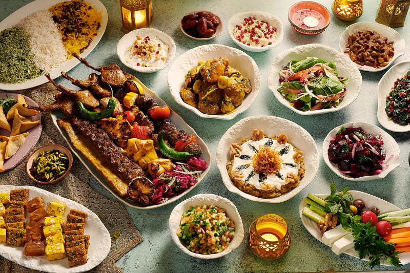 The Asateer Tent at Atlantis the Palm serves an extensive menu of Levant cuisine. Photo: Atlantis the Palm