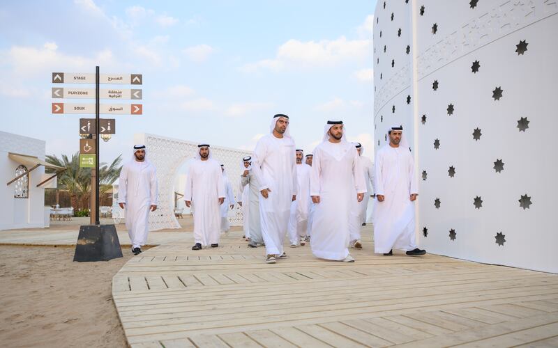 Sheikh Hamdan bin Zayed visits the 2022 Liwa International Festival. All photos: Wam