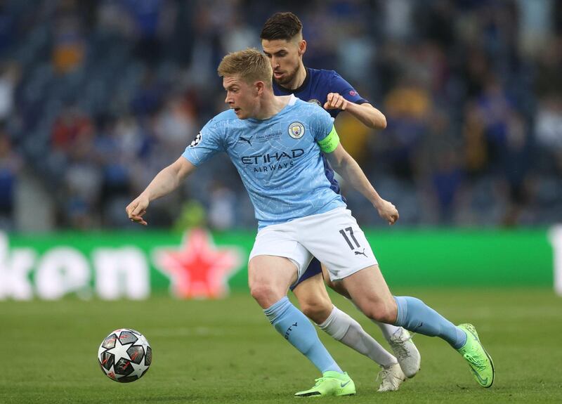 Kevin De Bruyne – 6. Left the field with a bruised eye – and a broken heart by the look of it, after a clash of heads with Rudiger prematurely curtailed his evening. AFP