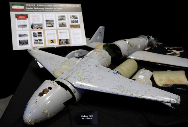 Remains of Iranian drones. Yuri Gripas / Reuters