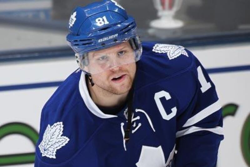 Phil Kessel, pictured, and Joffrey Lupul, his teammate at the Maple Leafs, are both vying for the league’s top scorer.