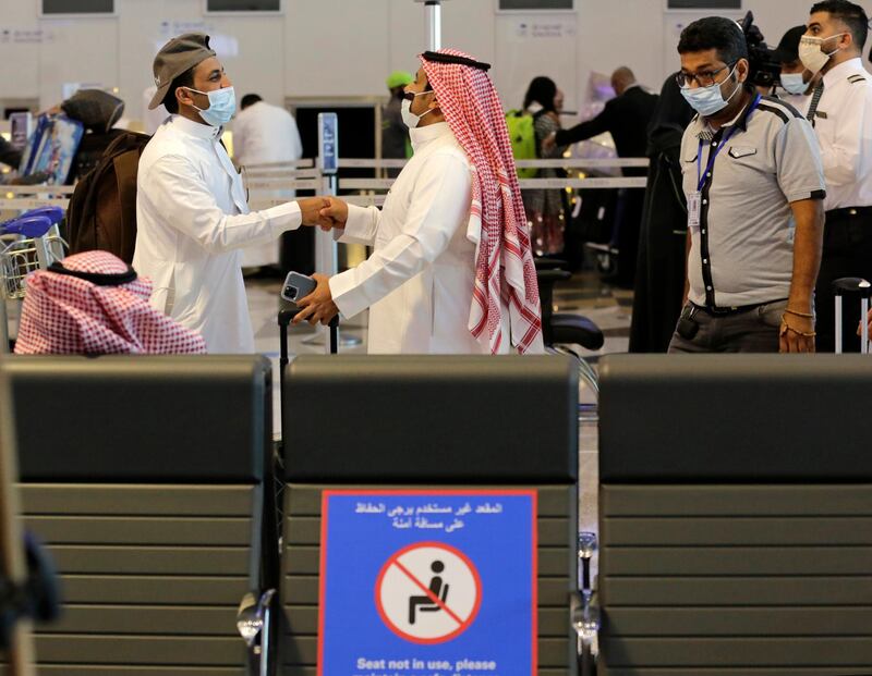 Saudi citizens who have received both doses of the vaccine, or one dose at least 14 days before the date of departure, as well as those who have recovered from Covid-19 in the past six months, can fly. AP Photo