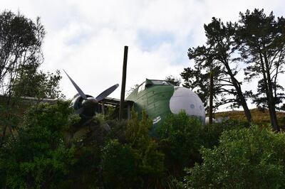 Bristol Freighter plane, Woodlyn Park, New Zealand. Courtesy Airbnb