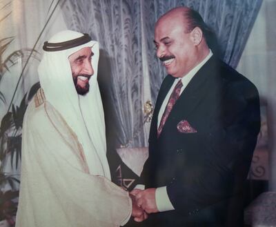 Mr Malak was named the inaugural Palestinian envoy to the UAE in 1989. Victor Besa / The National