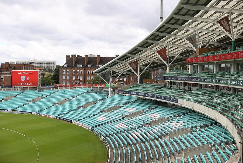 One of the stands not being used during the friendly at The Oval. Getty