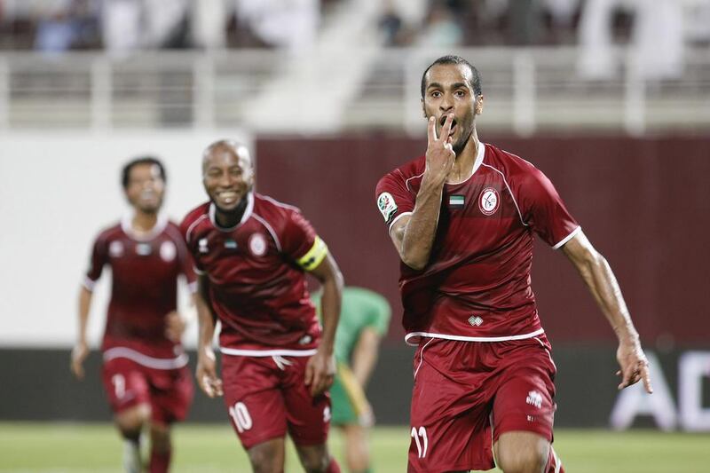 Saeed Al Kathiri has fallen in the pecking order at Al Wahda, so other suitors in the league are starting to show some interest. Jeffrey E Biteng / The National
