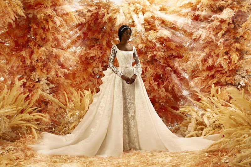 A wedding dress from Michael Cinco's autumn / winter 2020 bridal collection. All photos courtesy Michael Cinco
