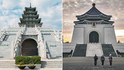 Seoul, left, is a must-visit, but during peak season head for Taipei, right. Getty Images; Bloomberg